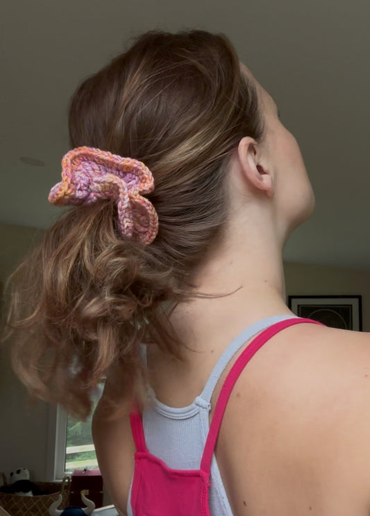 Beginner Friendly Crochet Scrunchie Pattern PDF | Easy Hair Accessory Crochet Tutorial | Quick & Simple Crochet Pattern for Beginners
