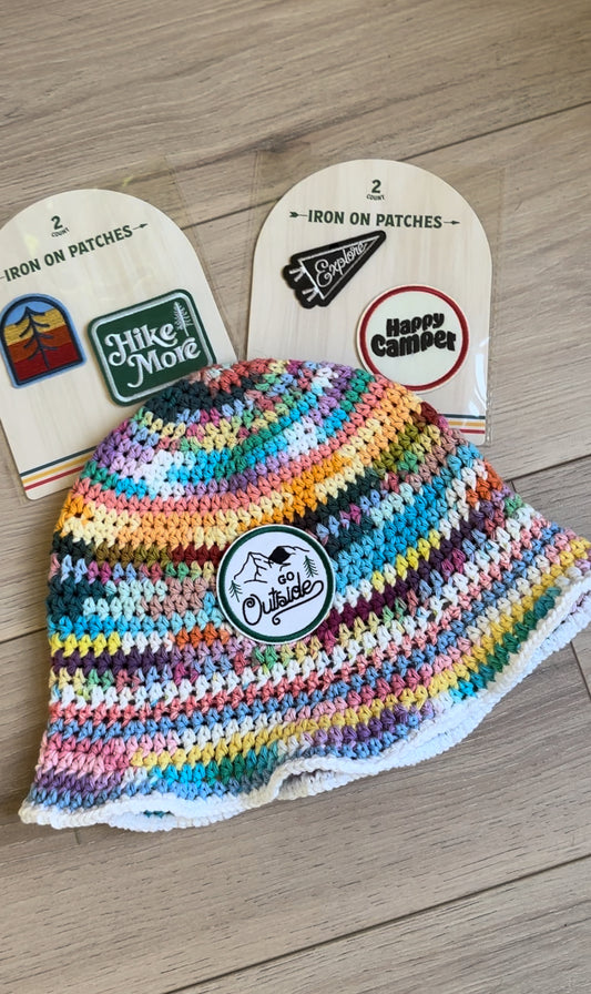 Crochet Bucket Hat Pattern PDF + Video Tutorial | Beginner Friendly Scrappy Hat, Easy Summer Crochet Pattern, DIY Crochet Hat Tutorial