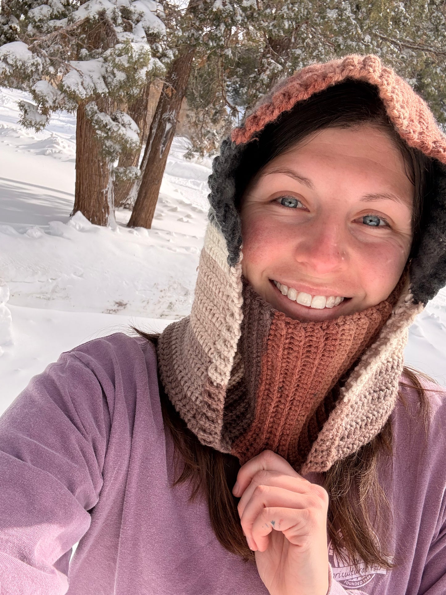 Nor'easter Schoodie Crochet Pattern PDF | Made to Measure Hood +Scarf Pattern