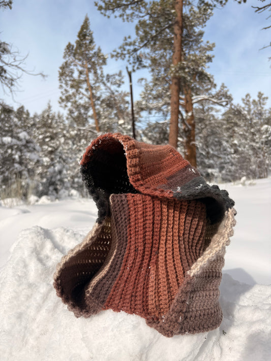 Nor'easter Schoodie Crochet Pattern PDF | Made to Measure Hood +Scarf Pattern